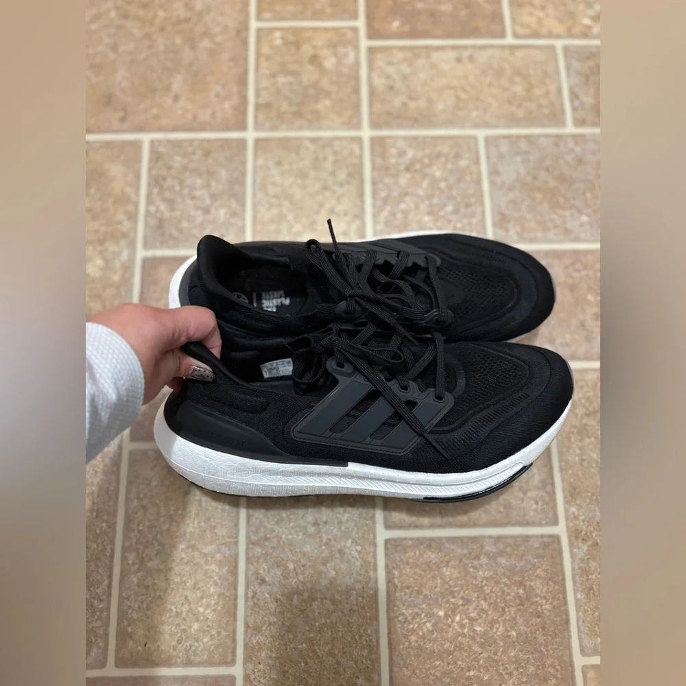 Adidas Ultraboost Light Running Sneakers Black White GY9351 Men's 11